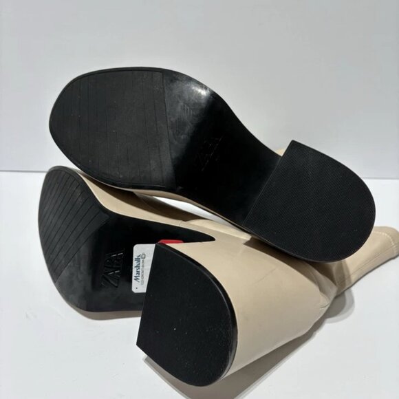 Zara Women’s Platform Heeled Platform Booties, Size US 9M, EUR 40 - Picture 6 of 6
